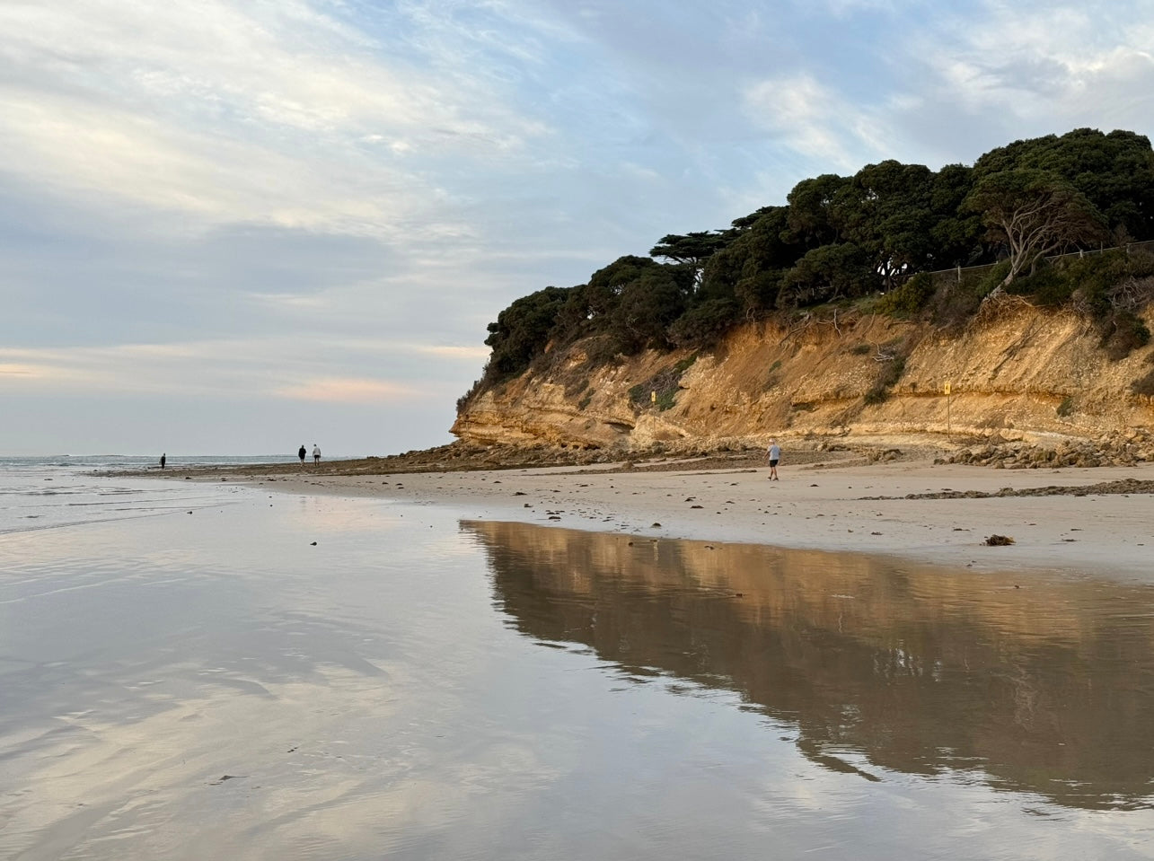 Fishermans Beach Winter Reflections image 1