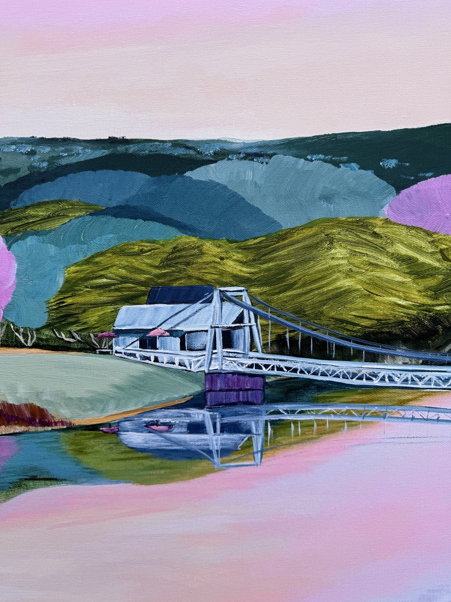 Lorne Swing Bridge at Sunrise | Limited Edition Print