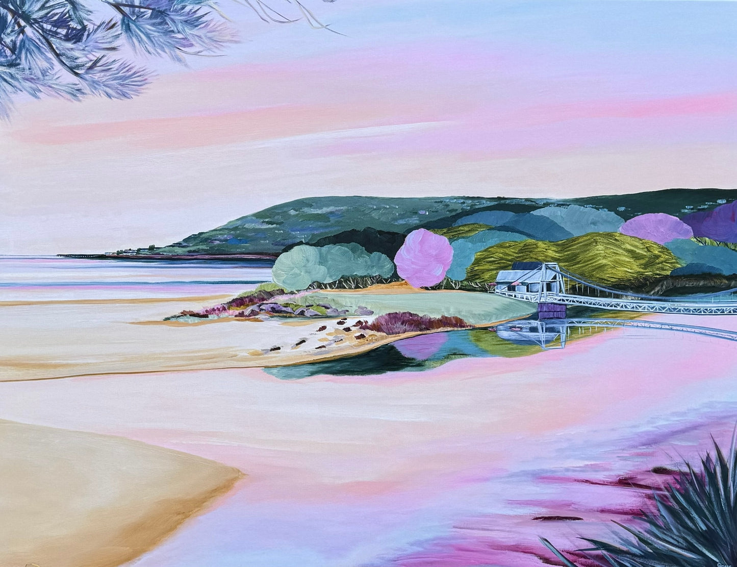 Lorne Swing Bridge at Sunrise | Limited Edition Print