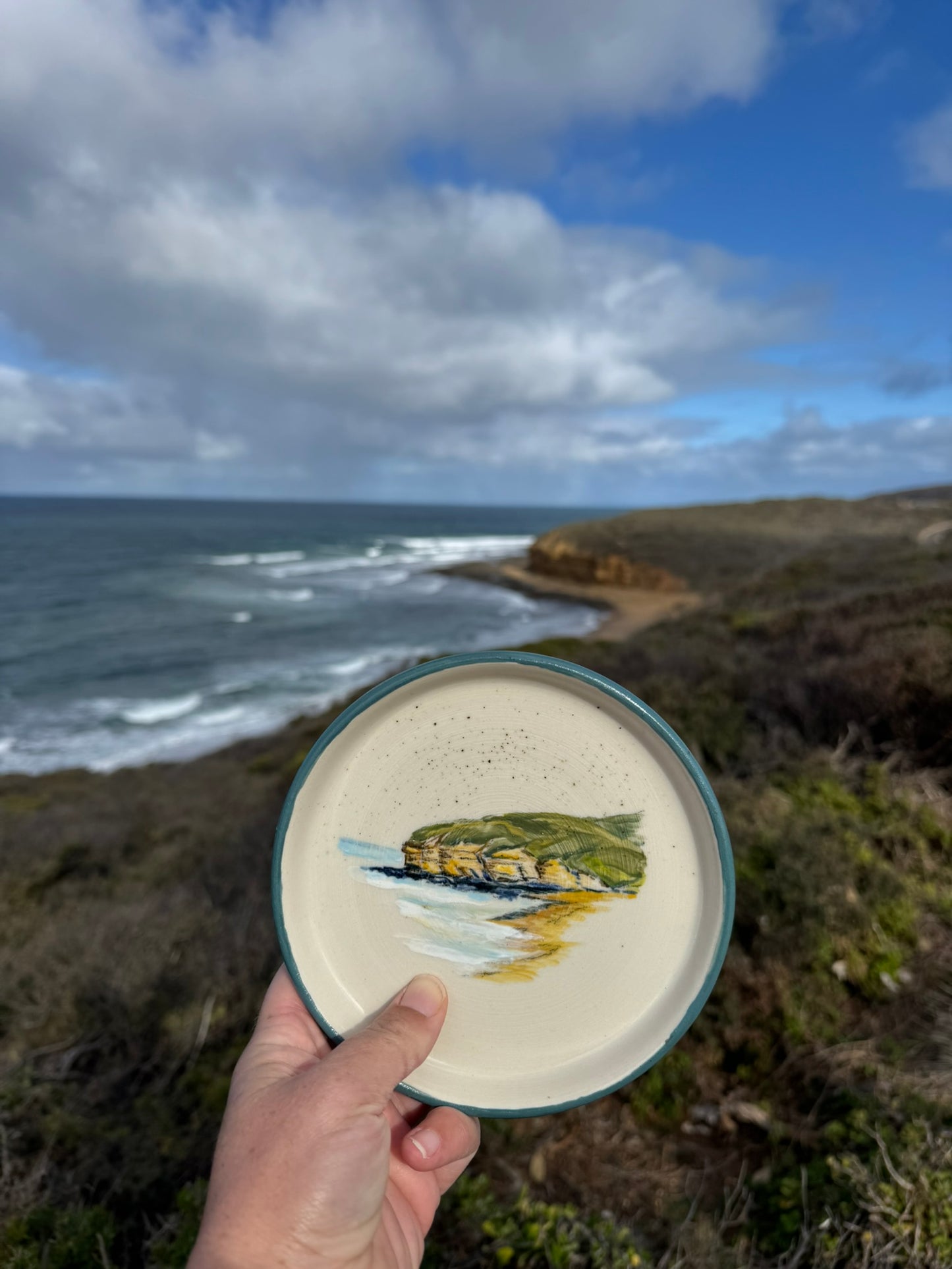 'Bells Beach 2' Tapas Plate Sample | Elizabeth Bell X Lauren Danger