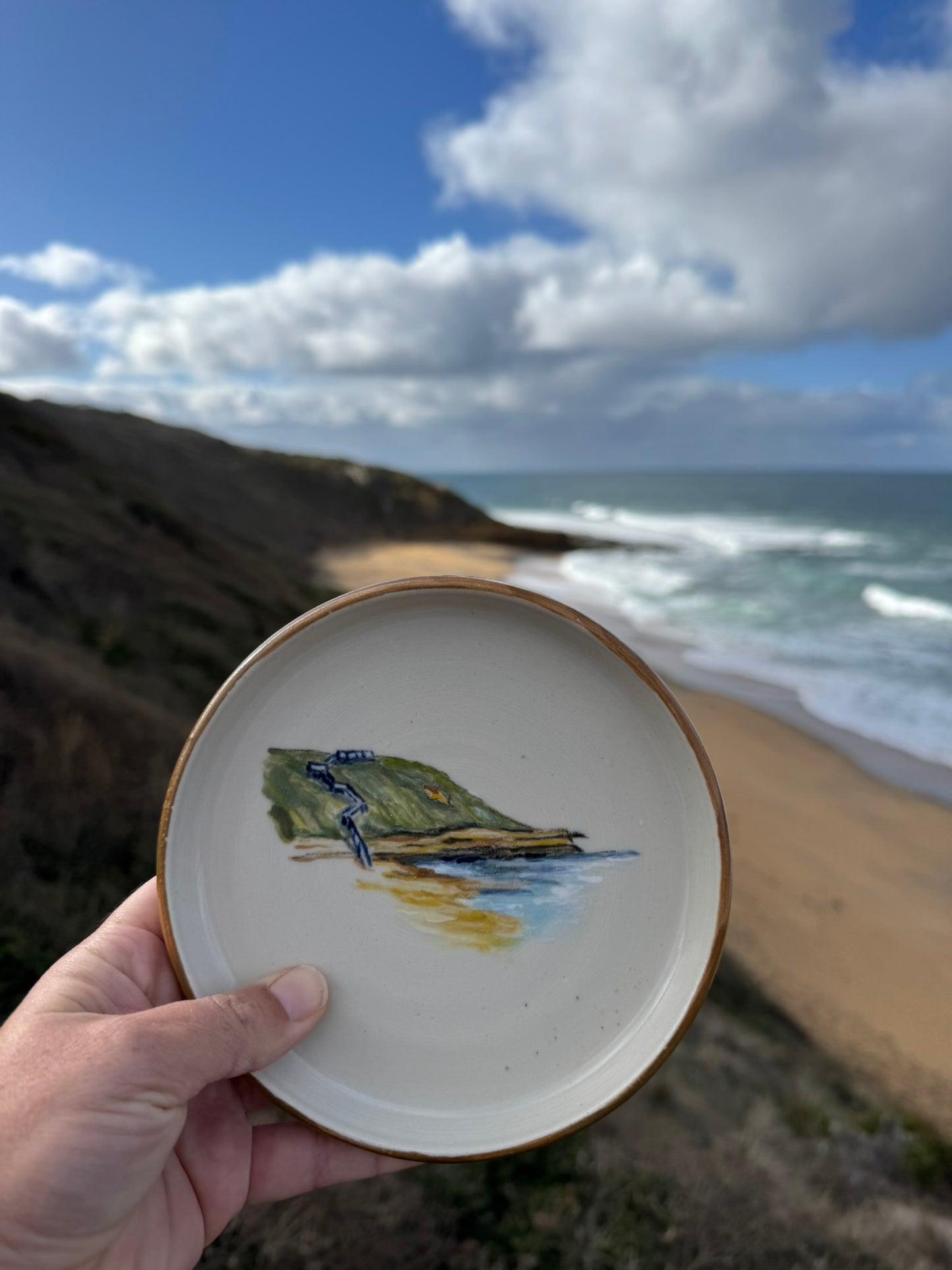'Bells Beach 3' Tapas Plate Sample | Elizabeth Bell X Lauren Danger