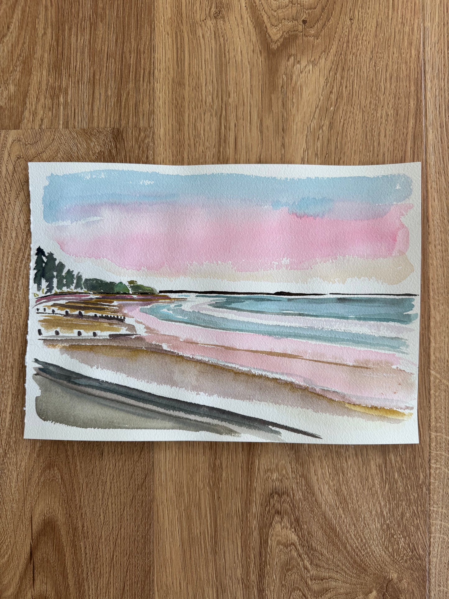 Surf Coast Arts Trail - watercolour studies