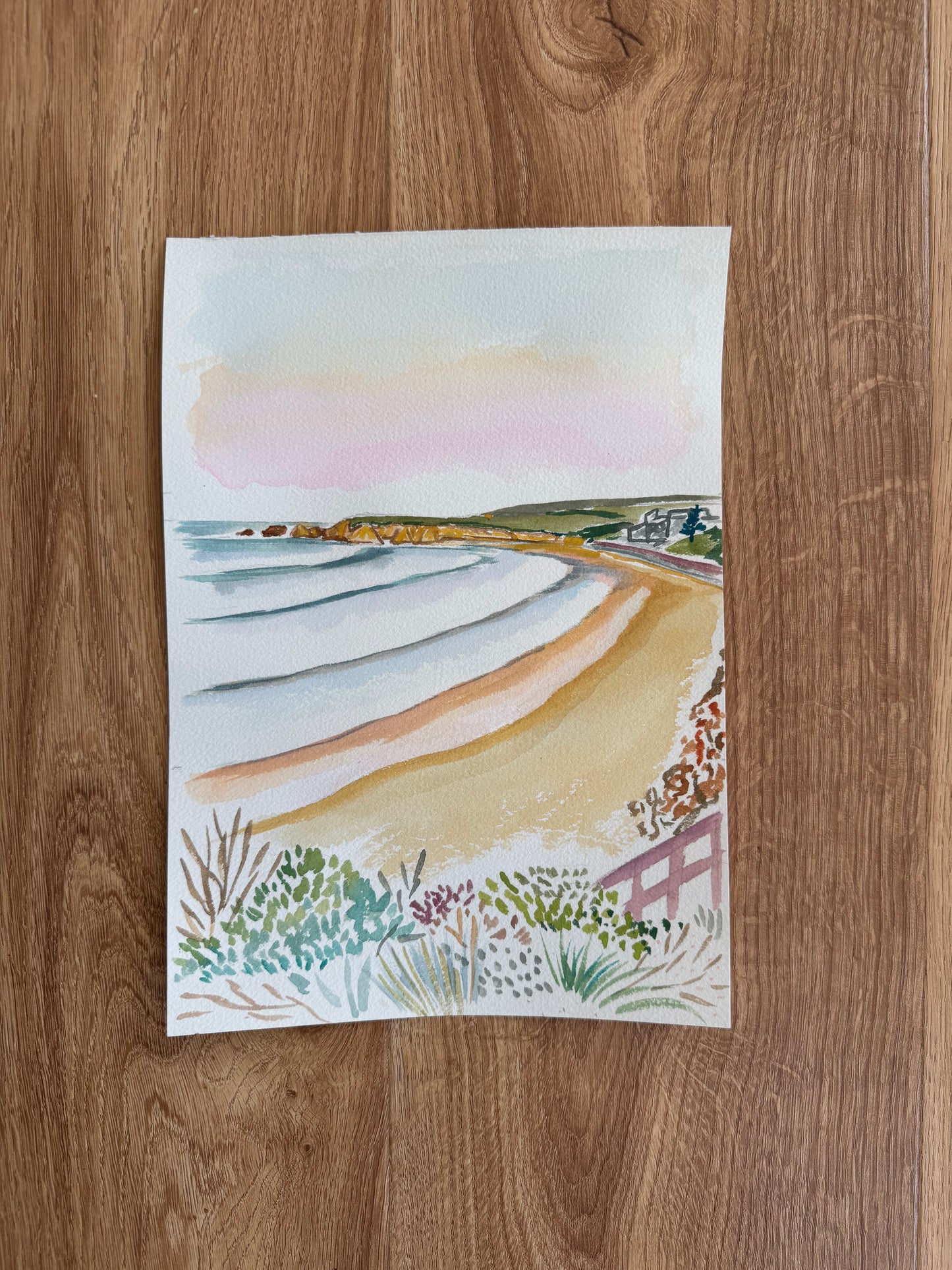 Surf Coast Arts Trail - watercolour studies